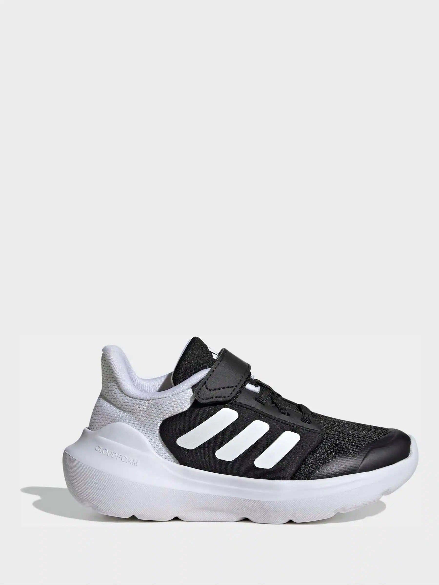 adidas Black/White Tensaur Run 2.0 Hook and Loop Kids Trainers
