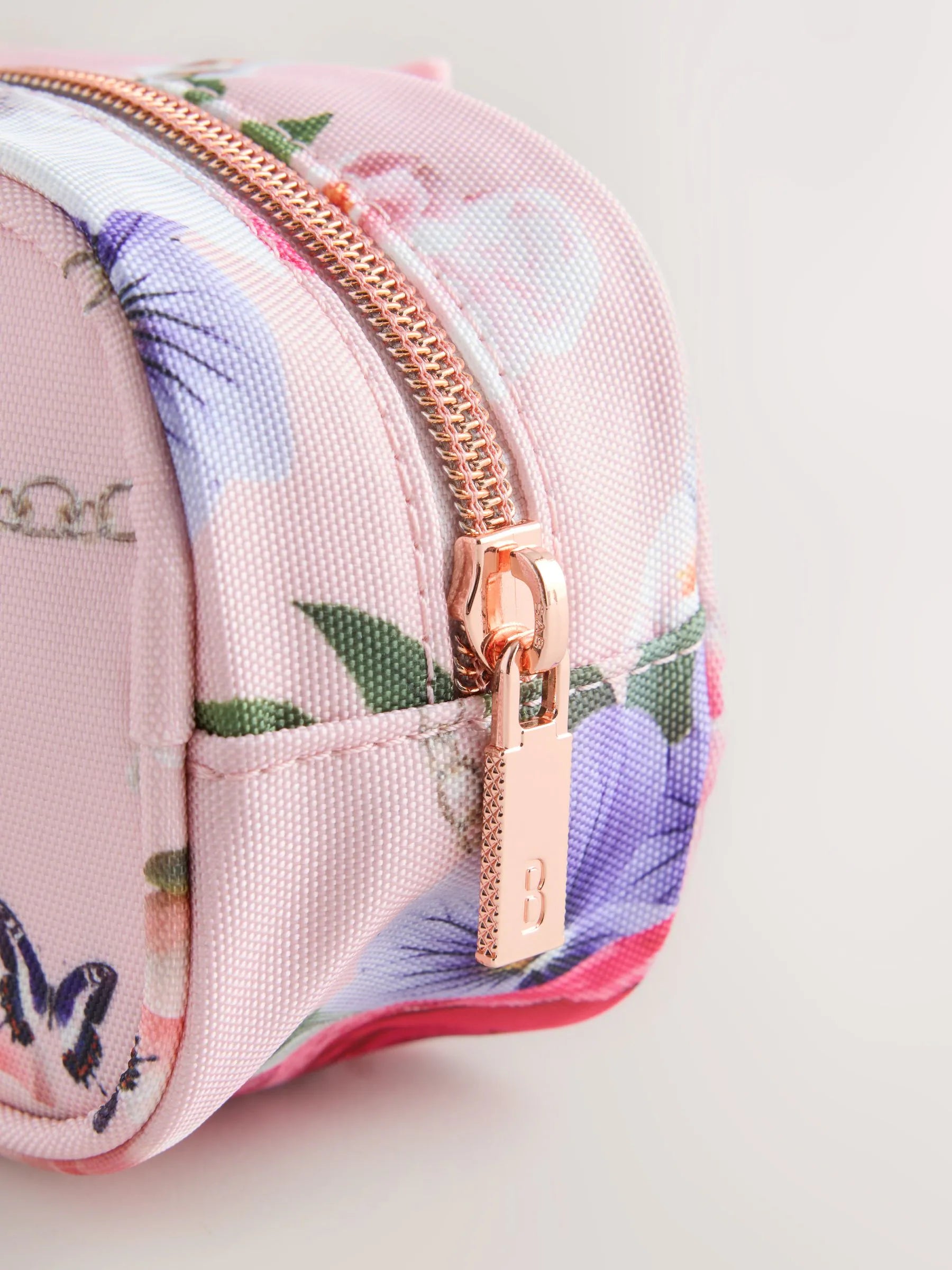 Baker by Ted Baker Back to School Pink Floral Bow Pencil Case