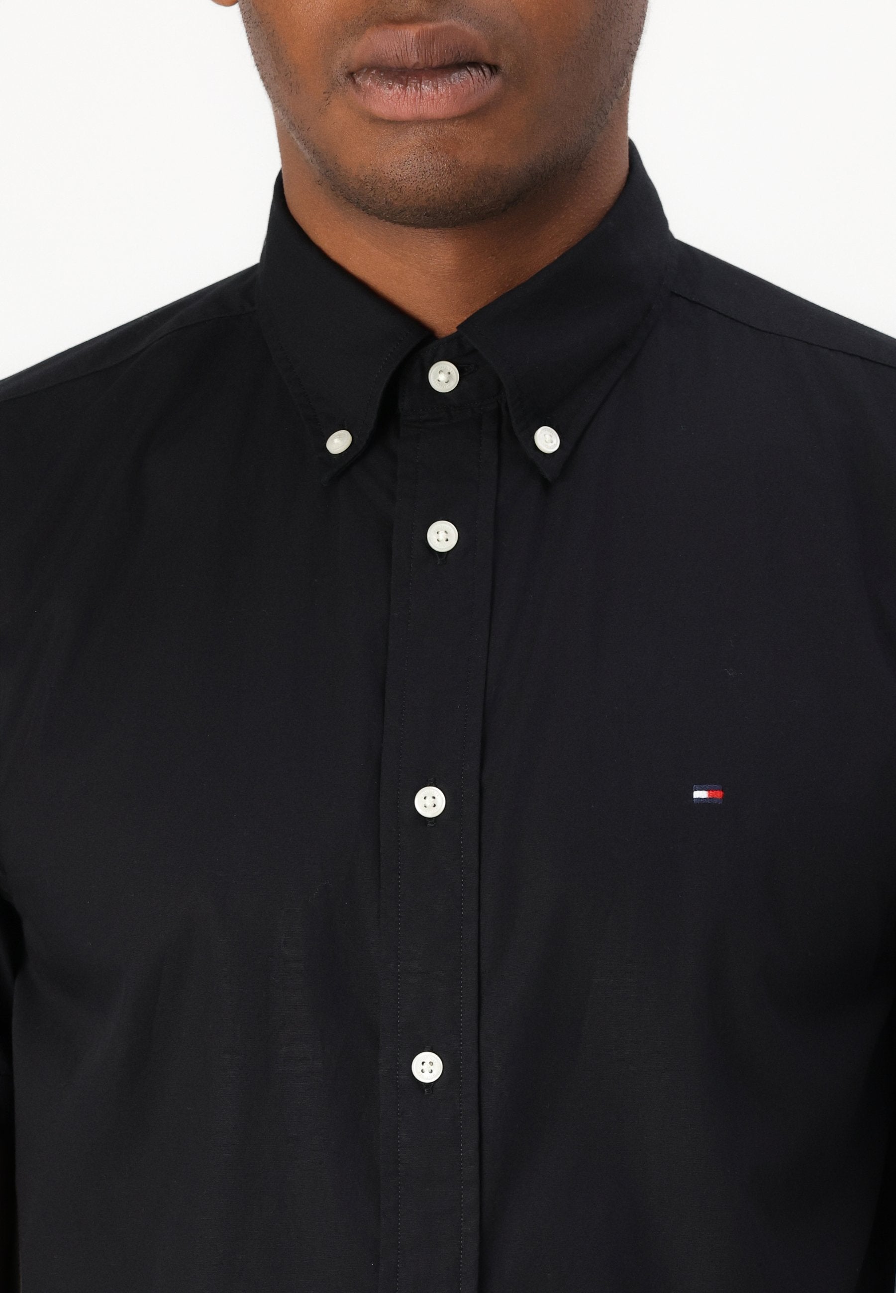 Tommy Hilfiger FLEX POPLIN SOLID - Shirt - black