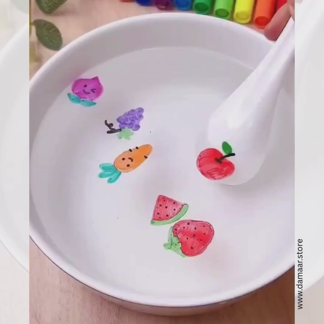 Floating Pen | Water Painting Set | 8 Attractive Colors | Painting & Craftsmanship