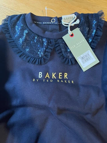 Ted Baker Floral Sequin Collar Top And Leggings Girls Christmas Set Age 6