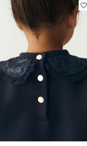 Ted Baker Floral Sequin Collar Top And Leggings Girls Christmas Set Age 6