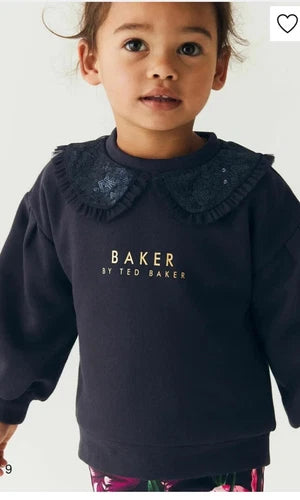 Ted Baker Floral Sequin Collar Top And Leggings Girls Christmas Set Age 6