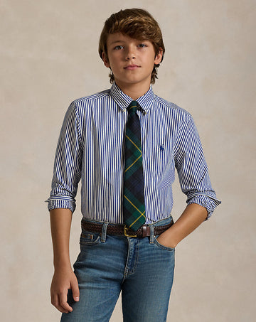 Striped Cotton Poplin Shirt