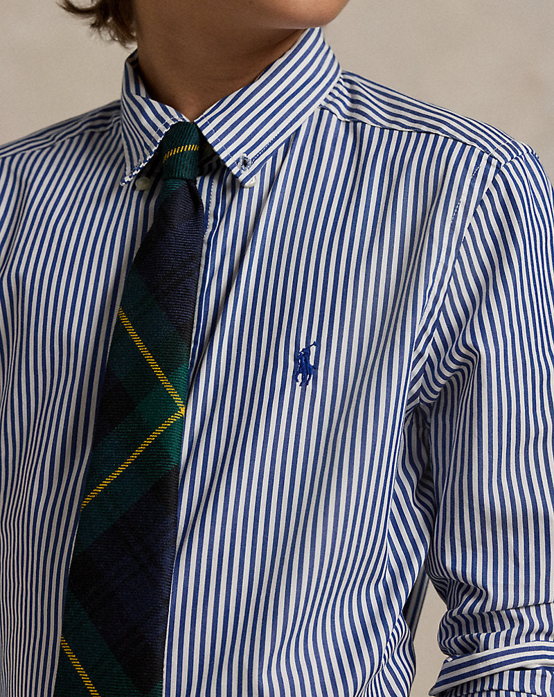 Striped Cotton Poplin Shirt