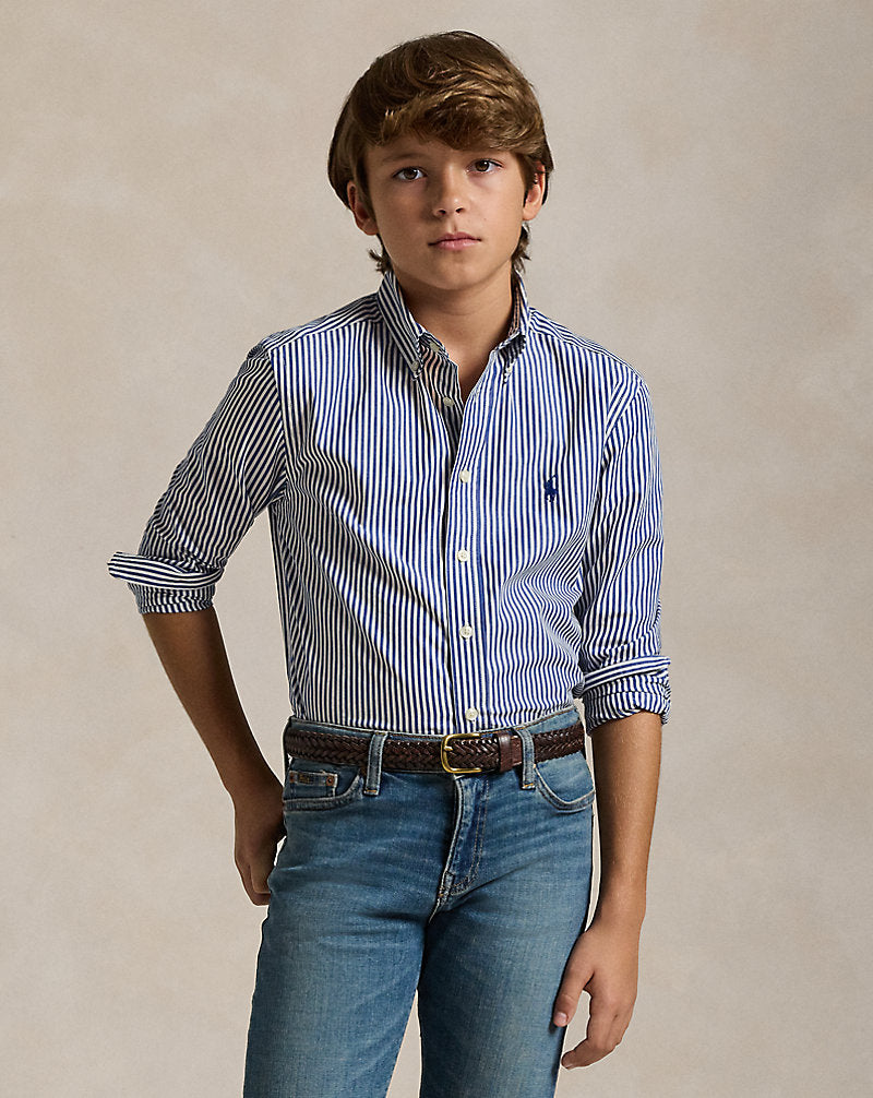 Striped Cotton Poplin Shirt