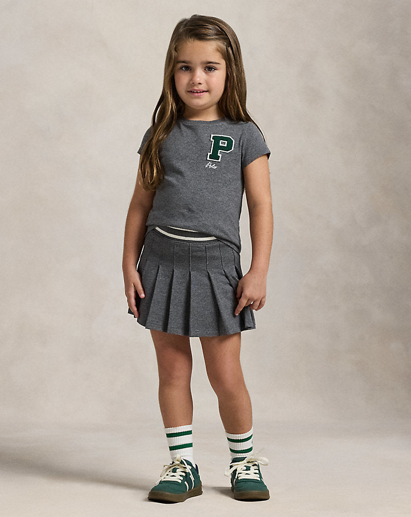 Cotton Jersey Letterman Tee