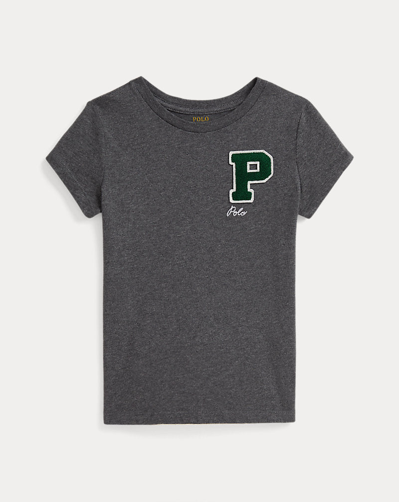 Cotton Jersey Letterman Tee