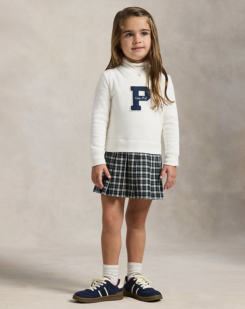 Letterman Fleece Sweatshirt Dress