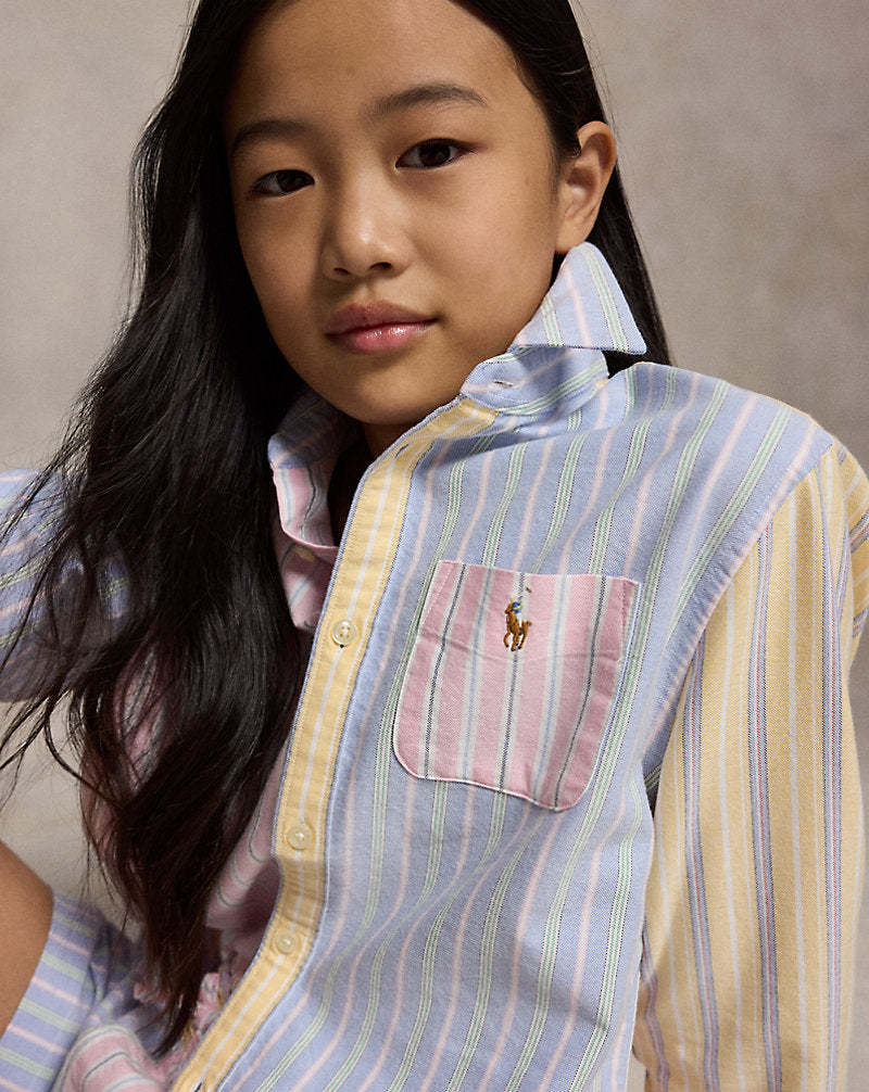 Striped Cotton Oxford Boxy Fun Shirt