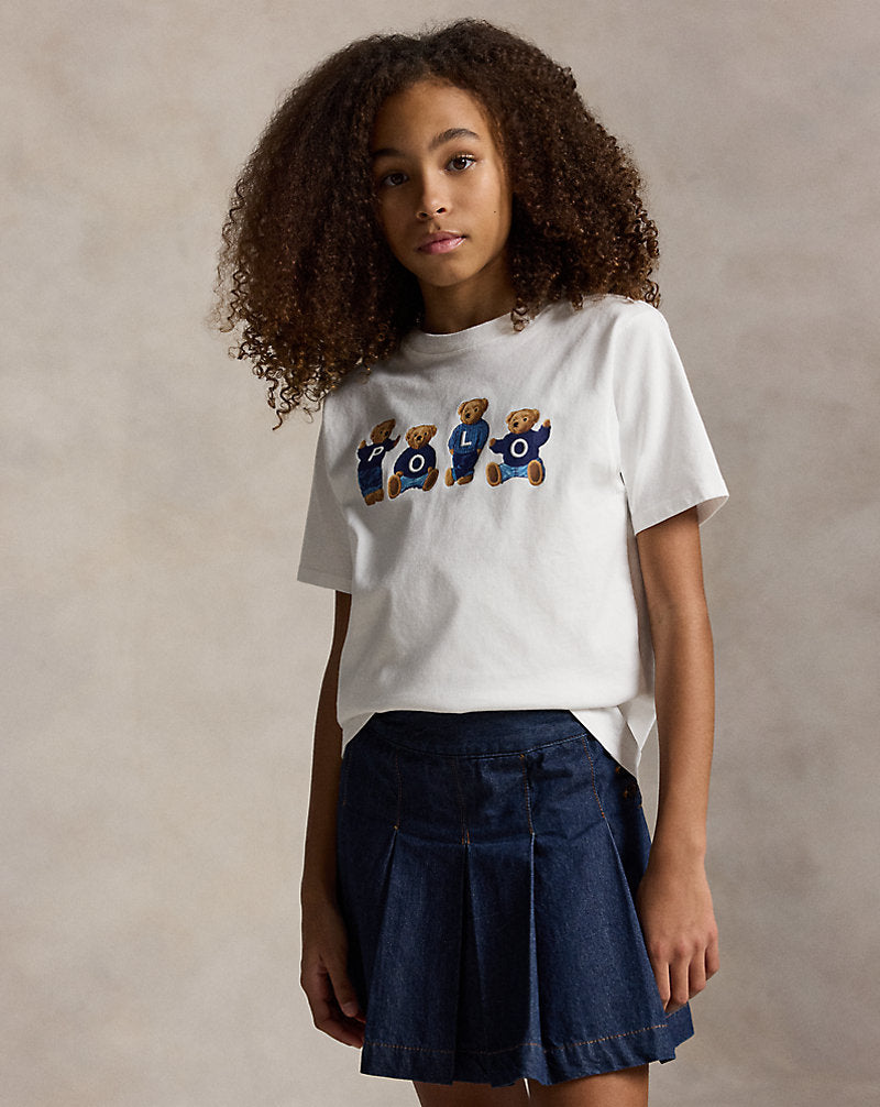 Polo Bear Logo Cotton Jersey Tee