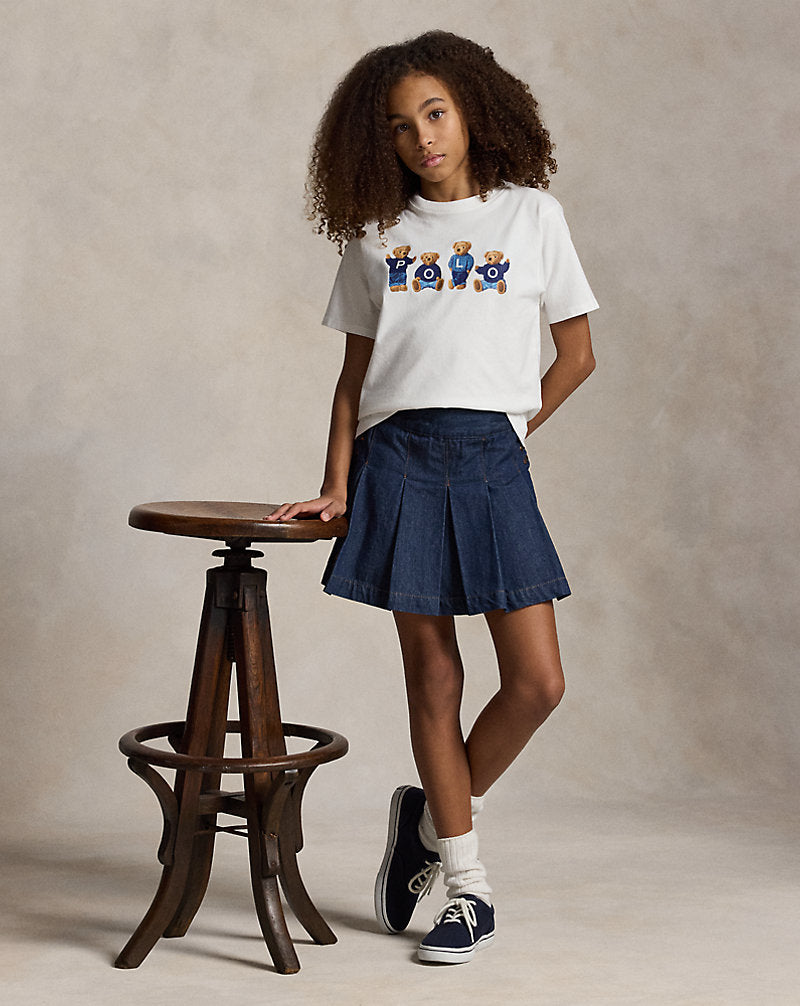 Polo Bear Logo Cotton Jersey Tee