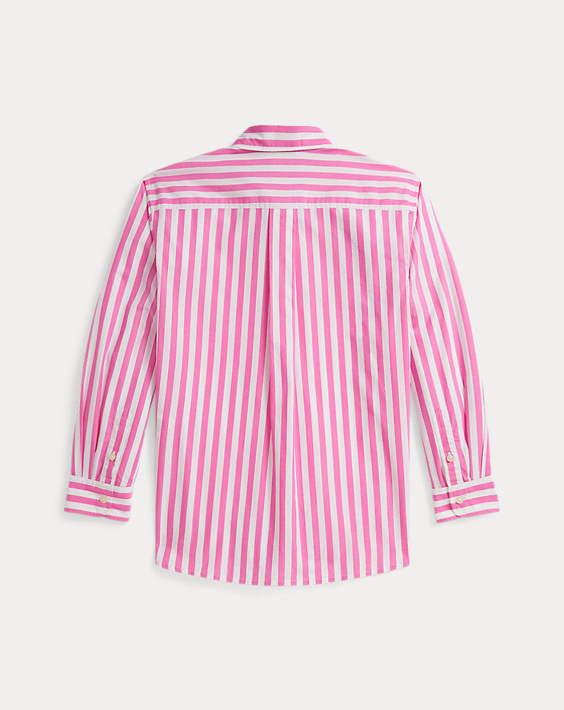 Striped Cotton Poplin Boxy Shirt