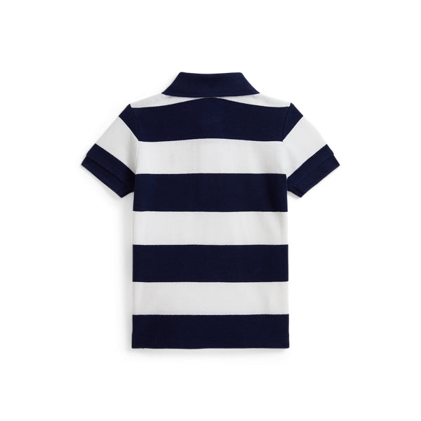 Striped Cotton Mesh Polo Shirt by Ralph Lauren