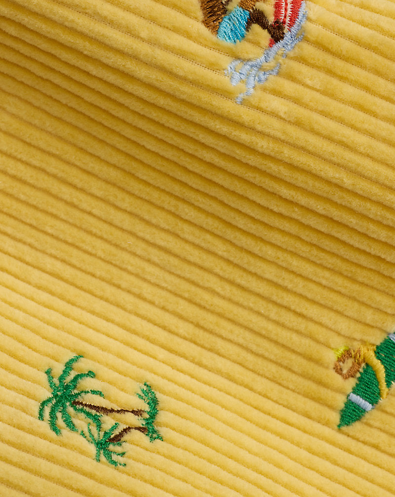 Cotton Mesh Polo Shirt & Corduroy Short