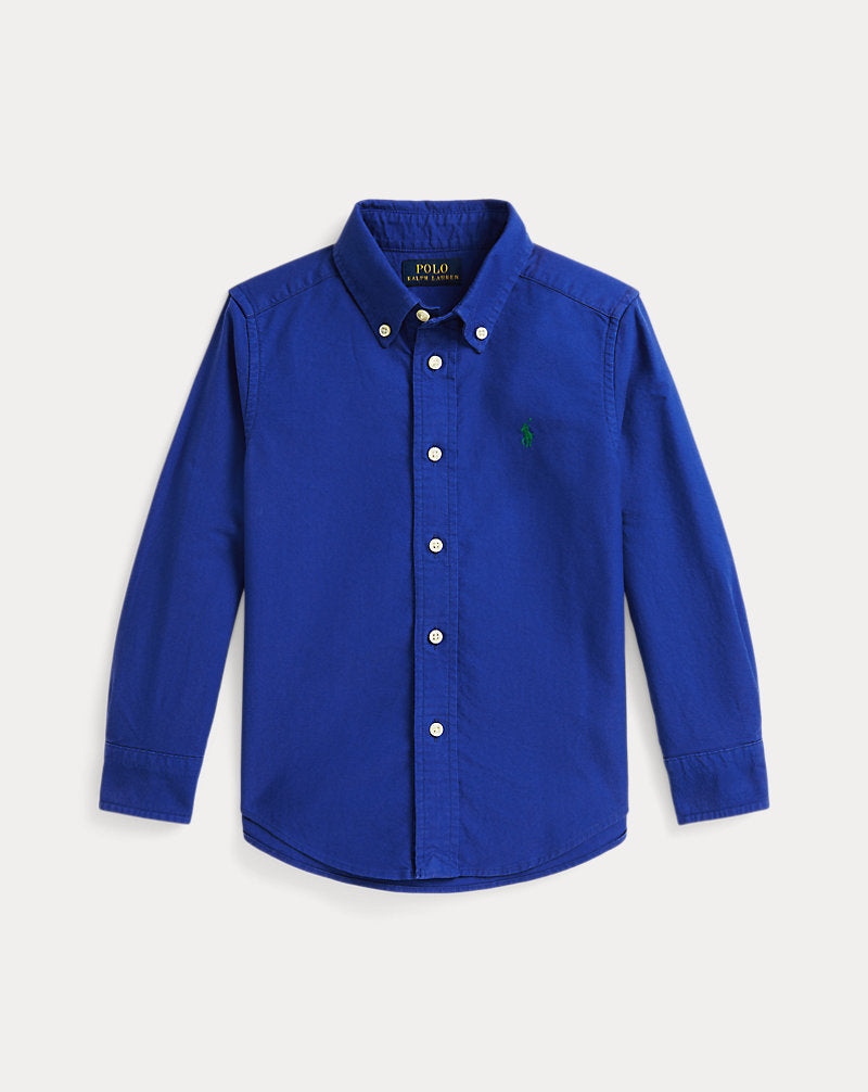 Garment-Dyed Cotton Oxford Shirt