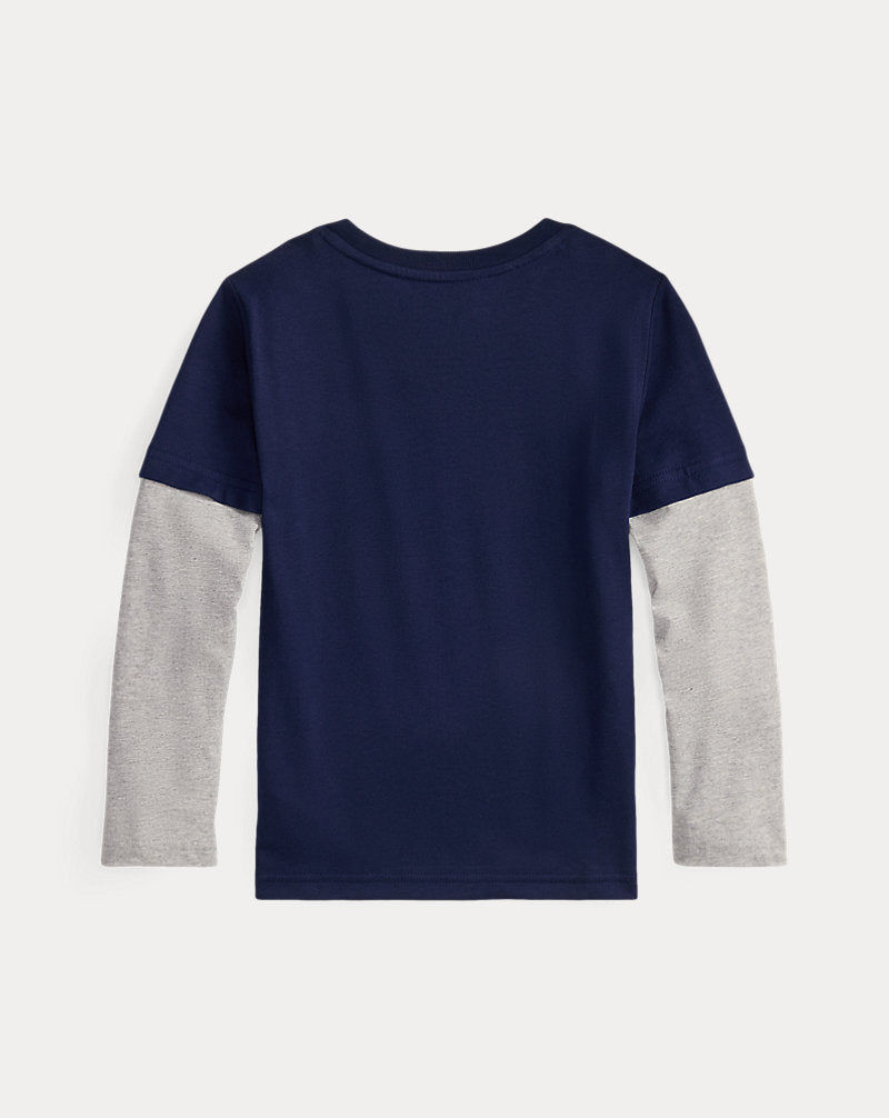 Logo Cotton Layered-Effect Tee