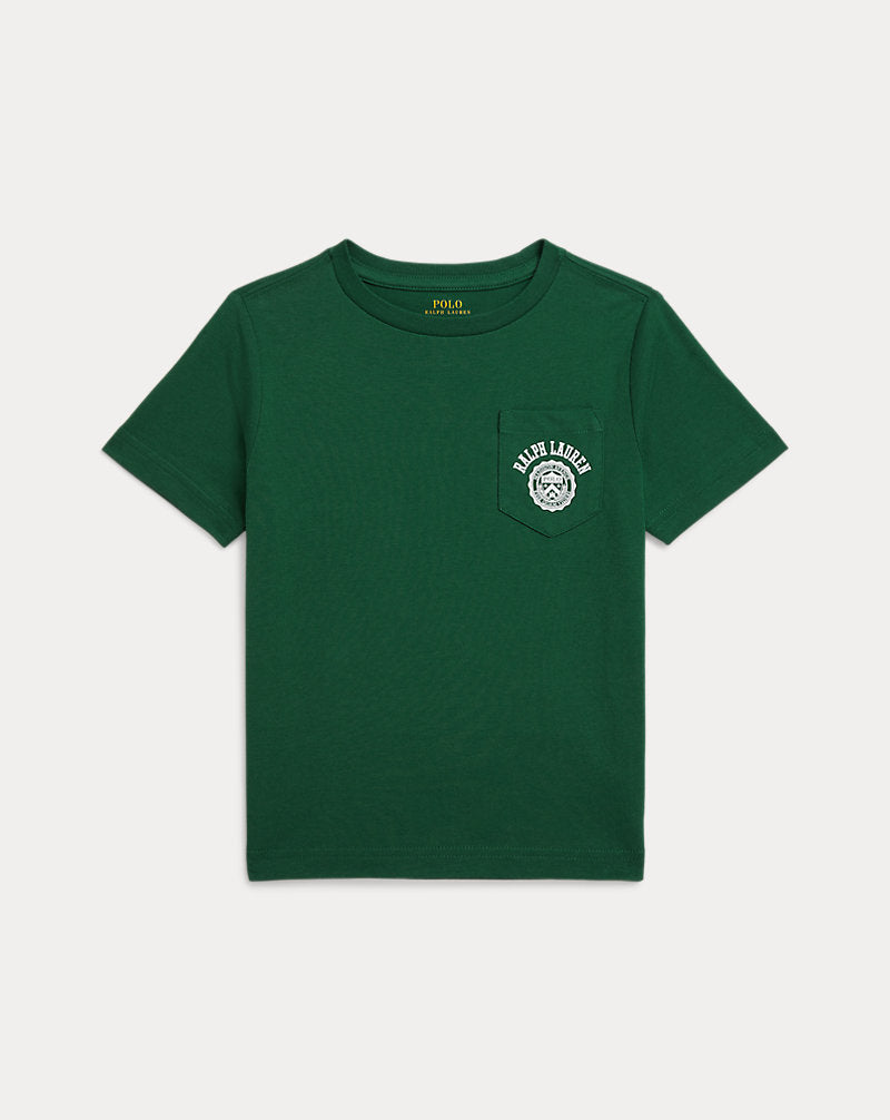 Logo Cotton Jersey Pocket Tee