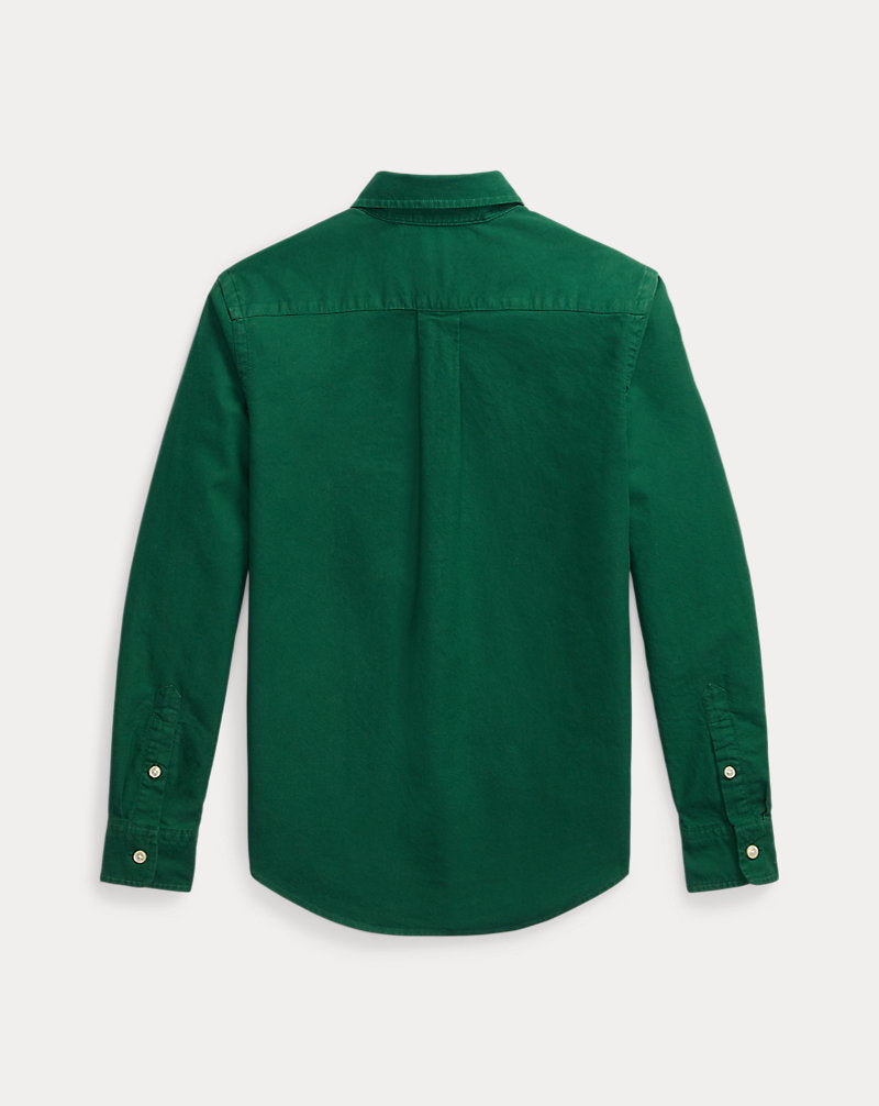 Garment-Dyed Cotton Oxford Shirt