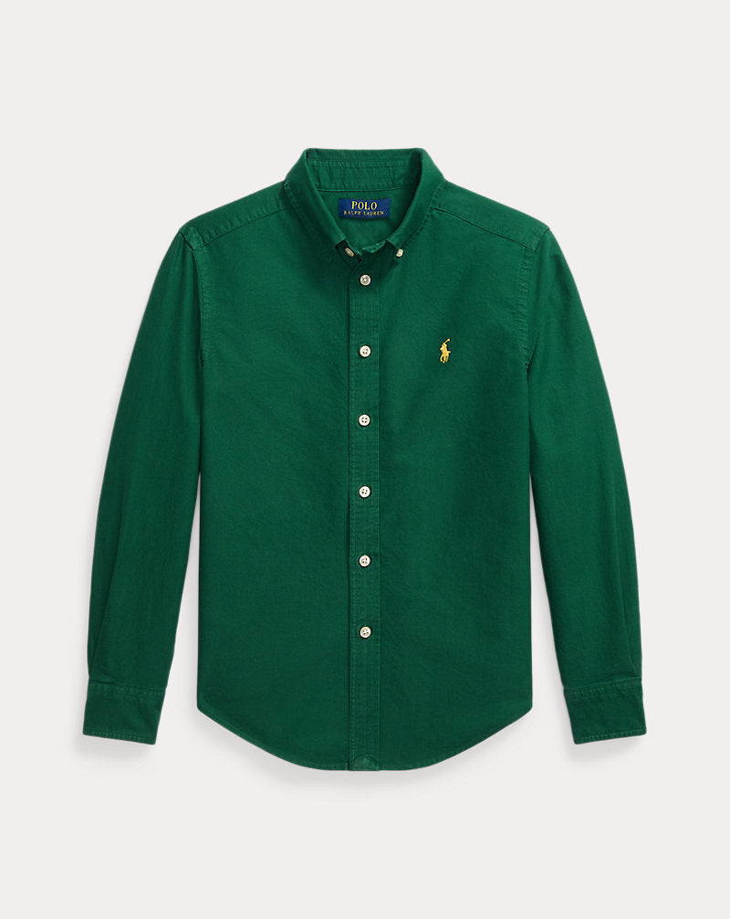 Garment-Dyed Cotton Oxford Shirt