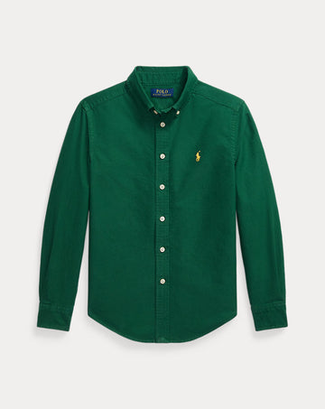 Garment-Dyed Cotton Oxford Shirt