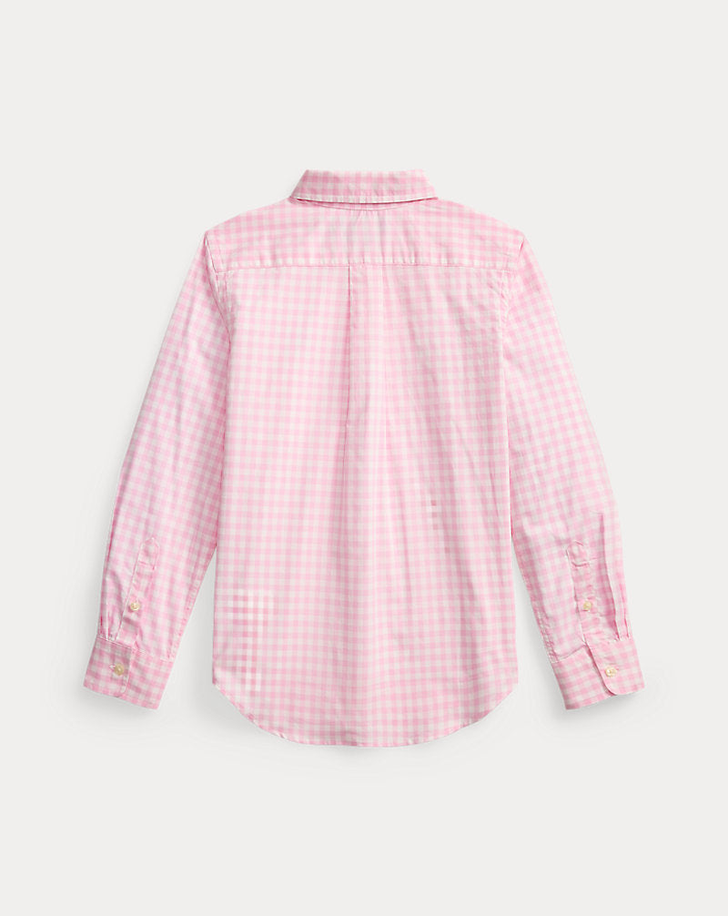 Plaid Cotton Poplin Shirt
