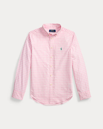 Plaid Cotton Poplin Shirt