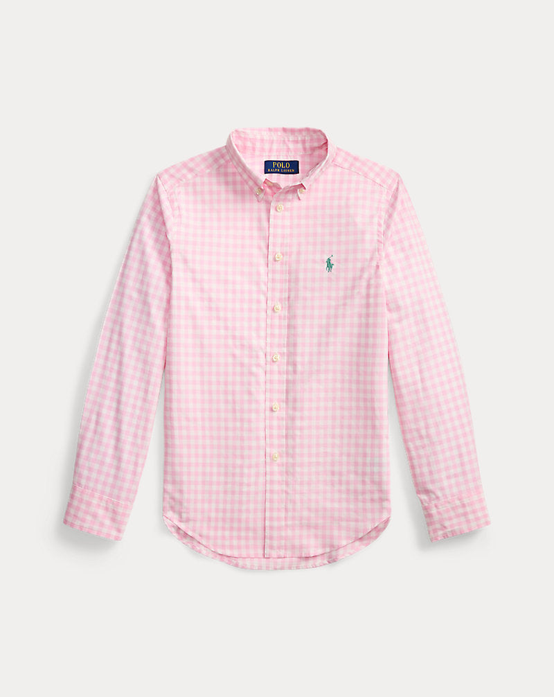 Plaid Cotton Poplin Shirt