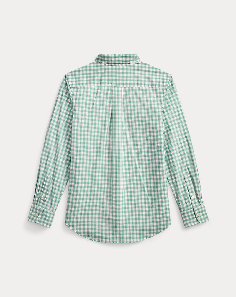 Plaid Cotton Poplin Shirt