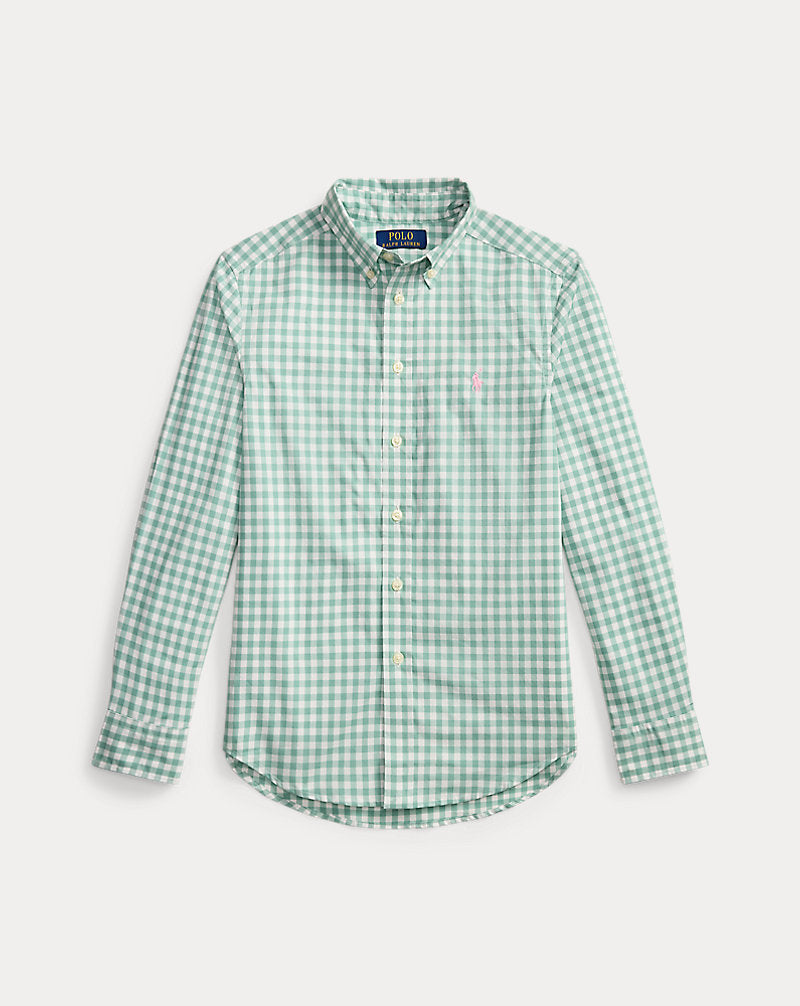 Plaid Cotton Poplin Shirt