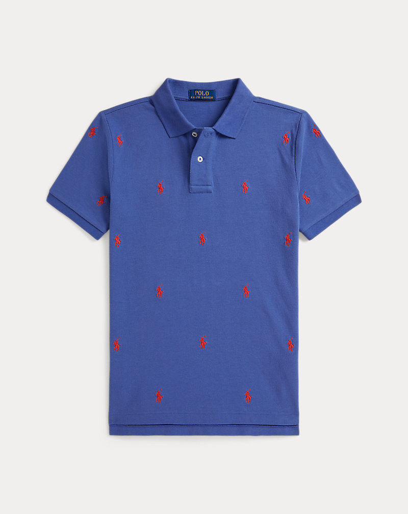 Polo Pony Cotton Mesh Polo Shirt