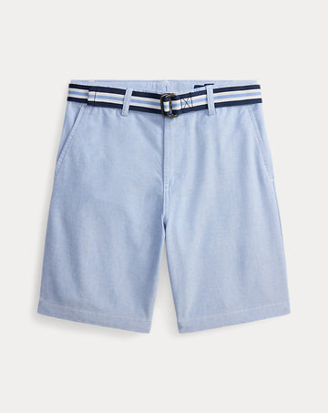 Belted Cotton Oxford Short
