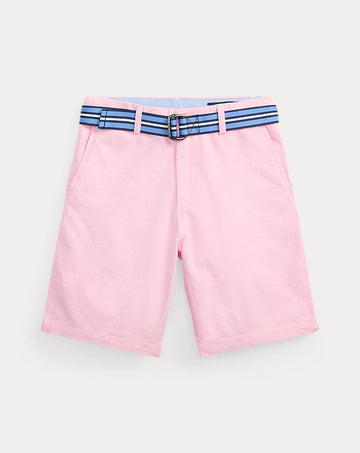 Belted Cotton Oxford Short