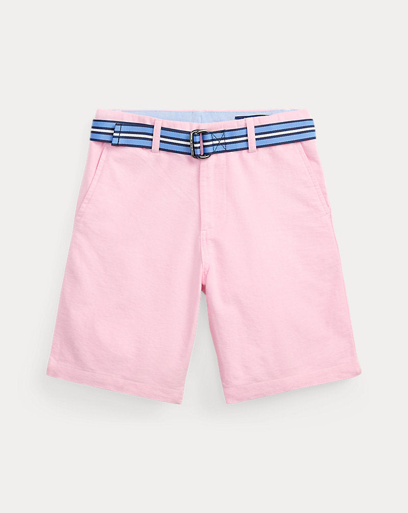 Belted Cotton Oxford Short