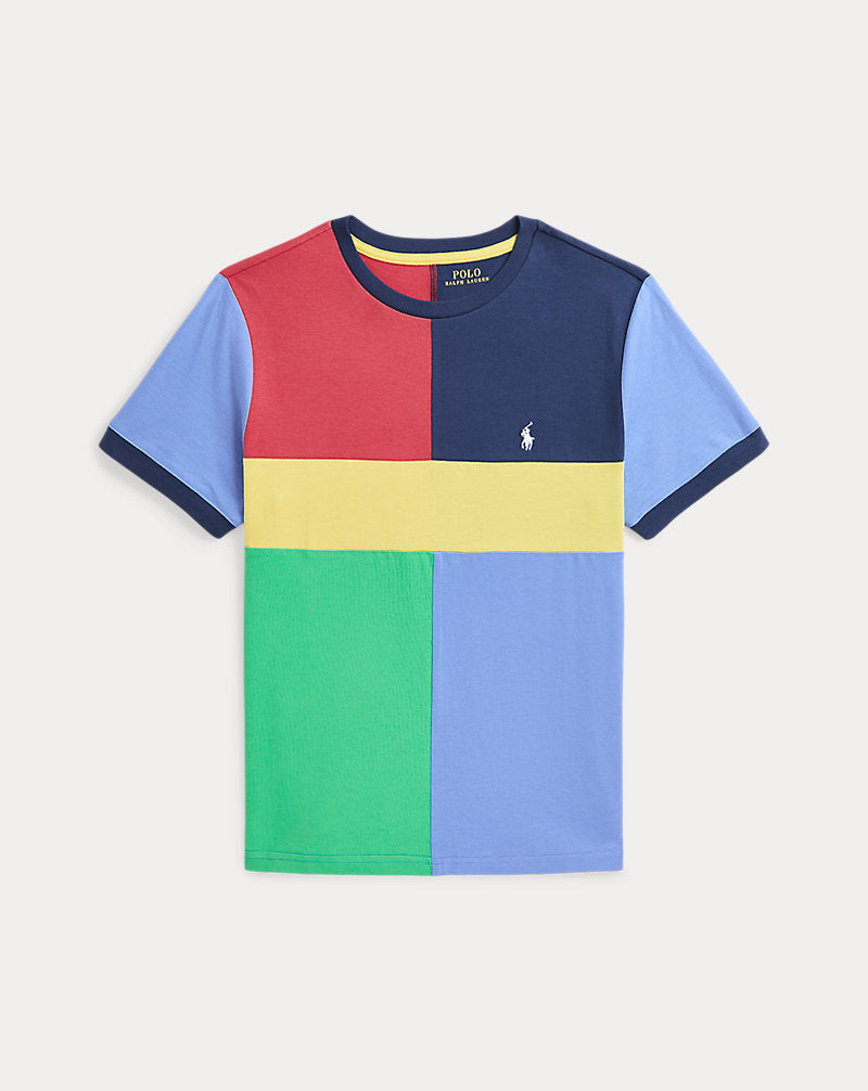 Color-Blocked Cotton Jersey Tee