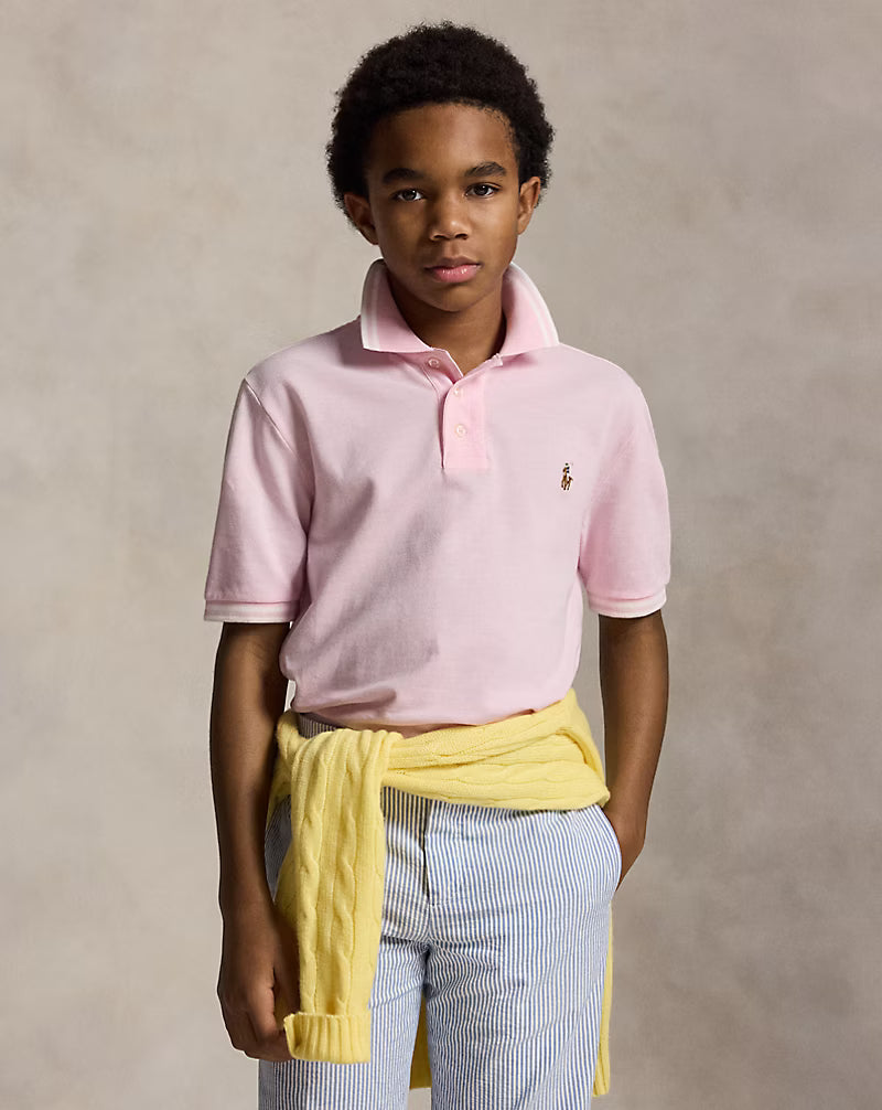 Boys Oxford Mesh Polo Shirt Ralph Lauren