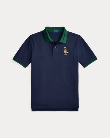 Polo Bear Cotton Mesh Polo Shirt