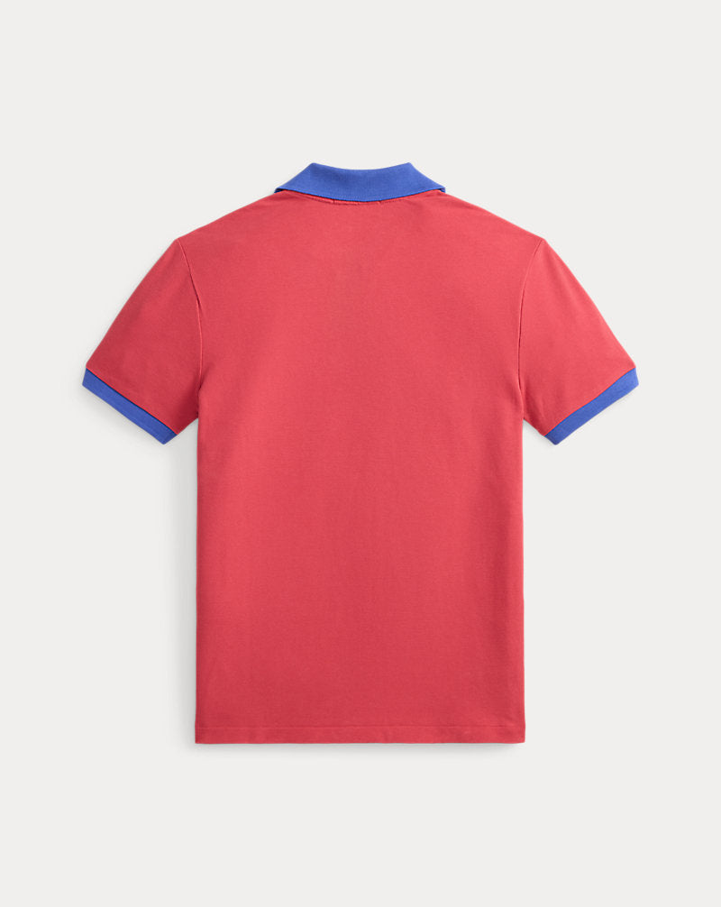 Stretch Cotton Mesh Polo Shirt