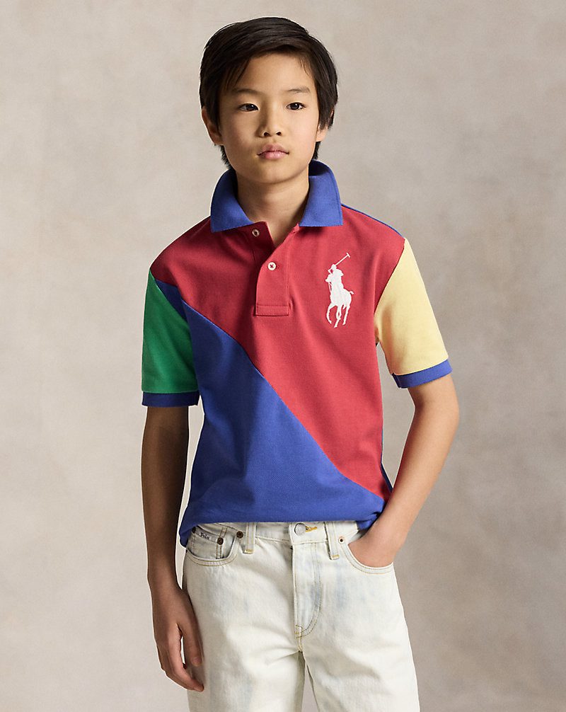 Big Pony Cotton Mesh Polo Shirt