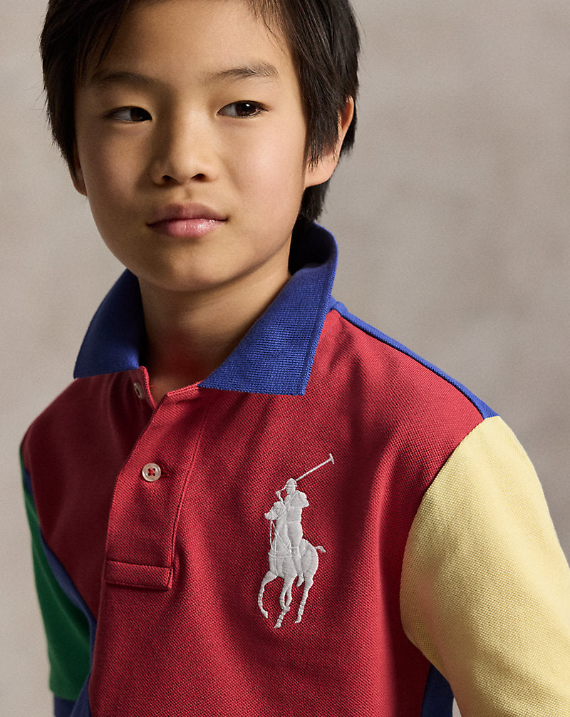 Big Pony Cotton Mesh Polo Shirt