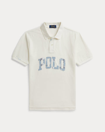 Logo Cotton Mesh Polo Shirt