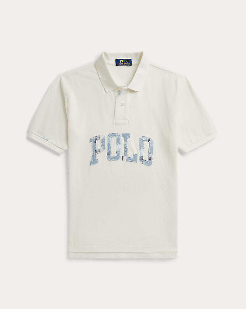 Logo Cotton Mesh Polo Shirt
