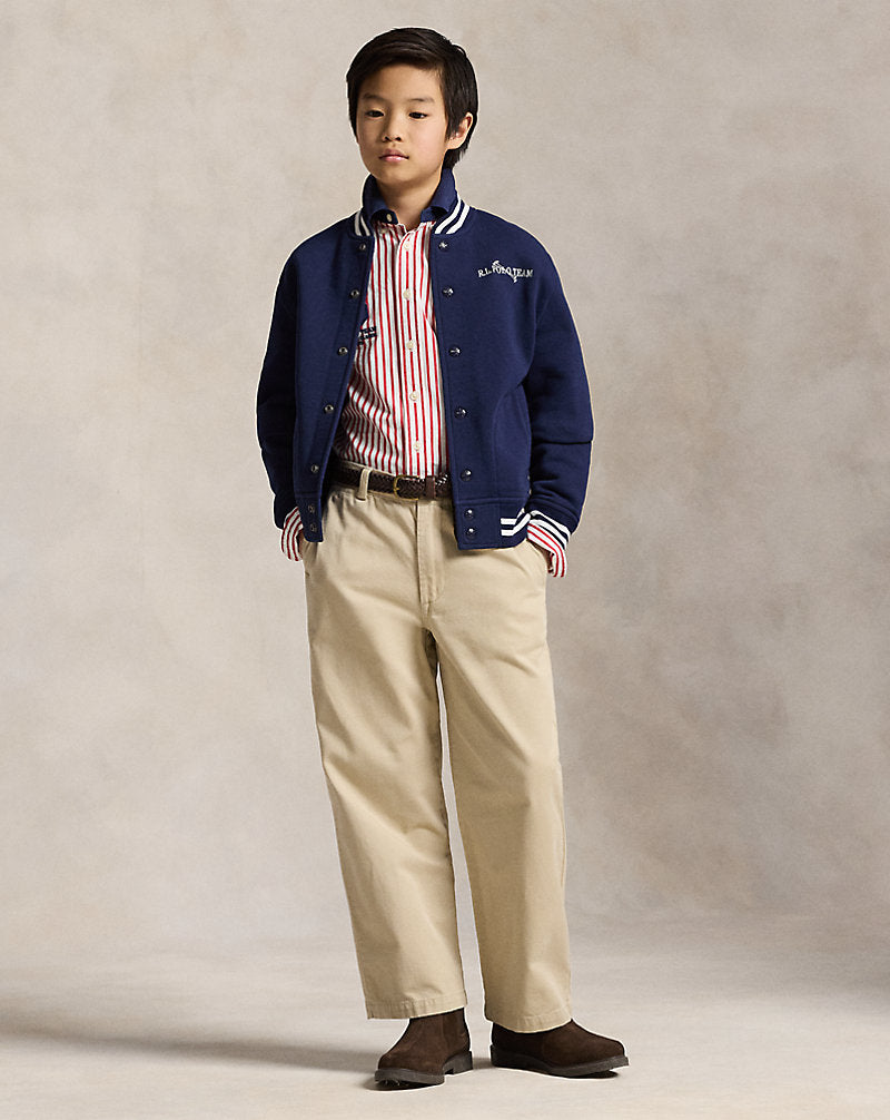 Pony Crest Striped Poplin Shirt