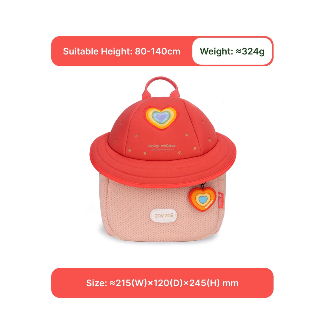 Zoyzoii – Discovery Series Kids Hat Bag: Candy Heart Rainbow