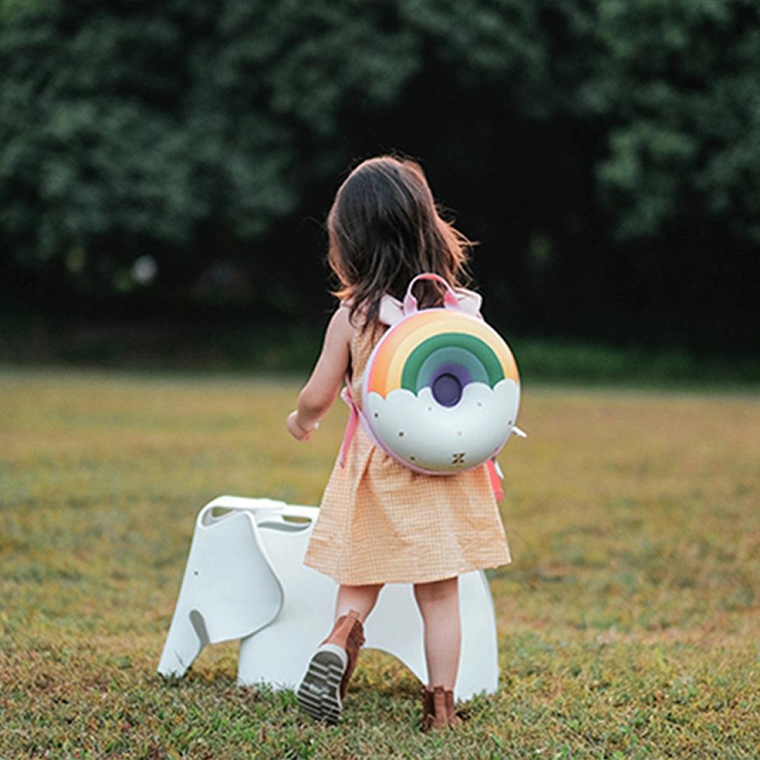 Zoyzoii – Donut Series Kids Backpack: Rainbow
