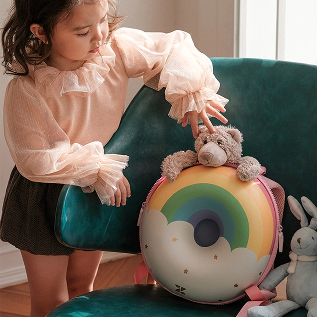 Zoyzoii – Donut Series Kids Backpack: Rainbow