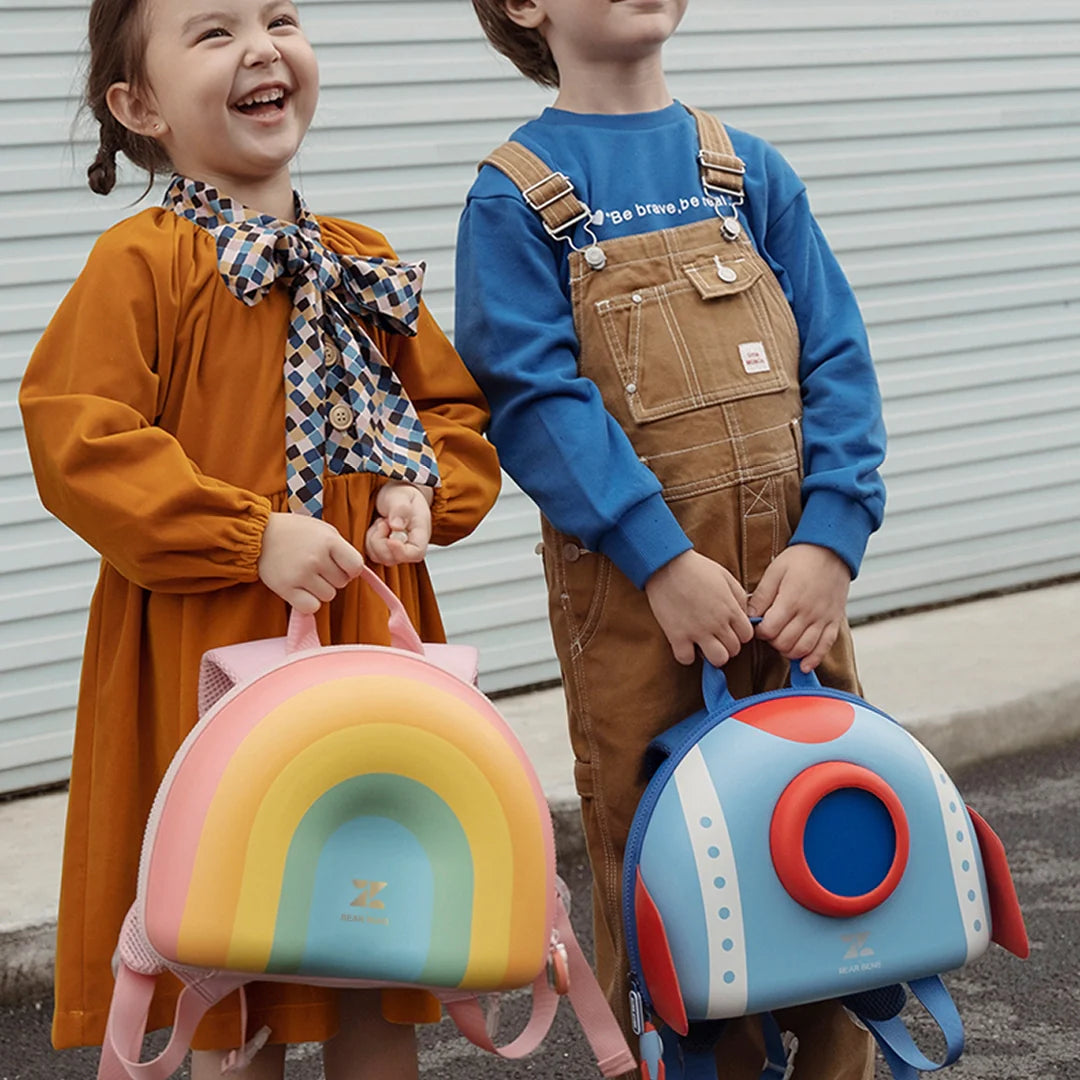 Zoyzoii®B8 Dream Series Backpack (Rocket) for preschool children.