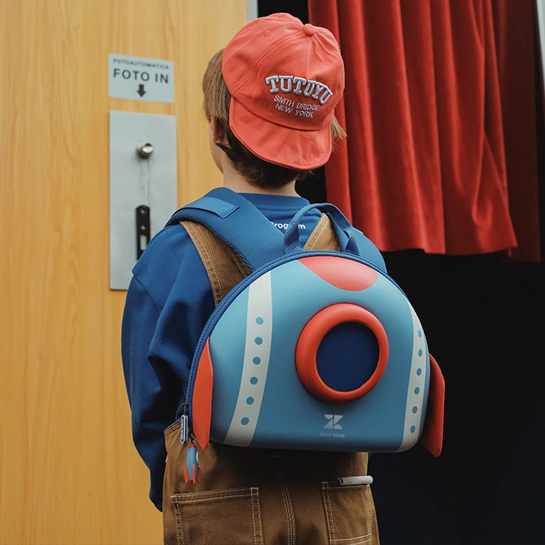 Zoyzoii®B8 Dream Series Backpack (Rocket) for preschool children.