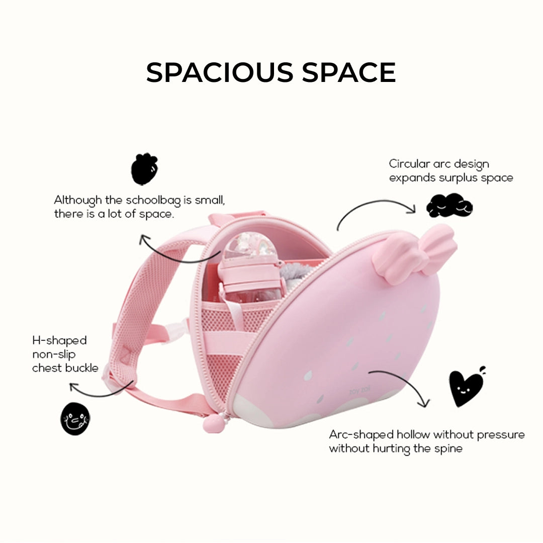 Zoyzoii – Fruit Series Kids Backpack: Strawberry