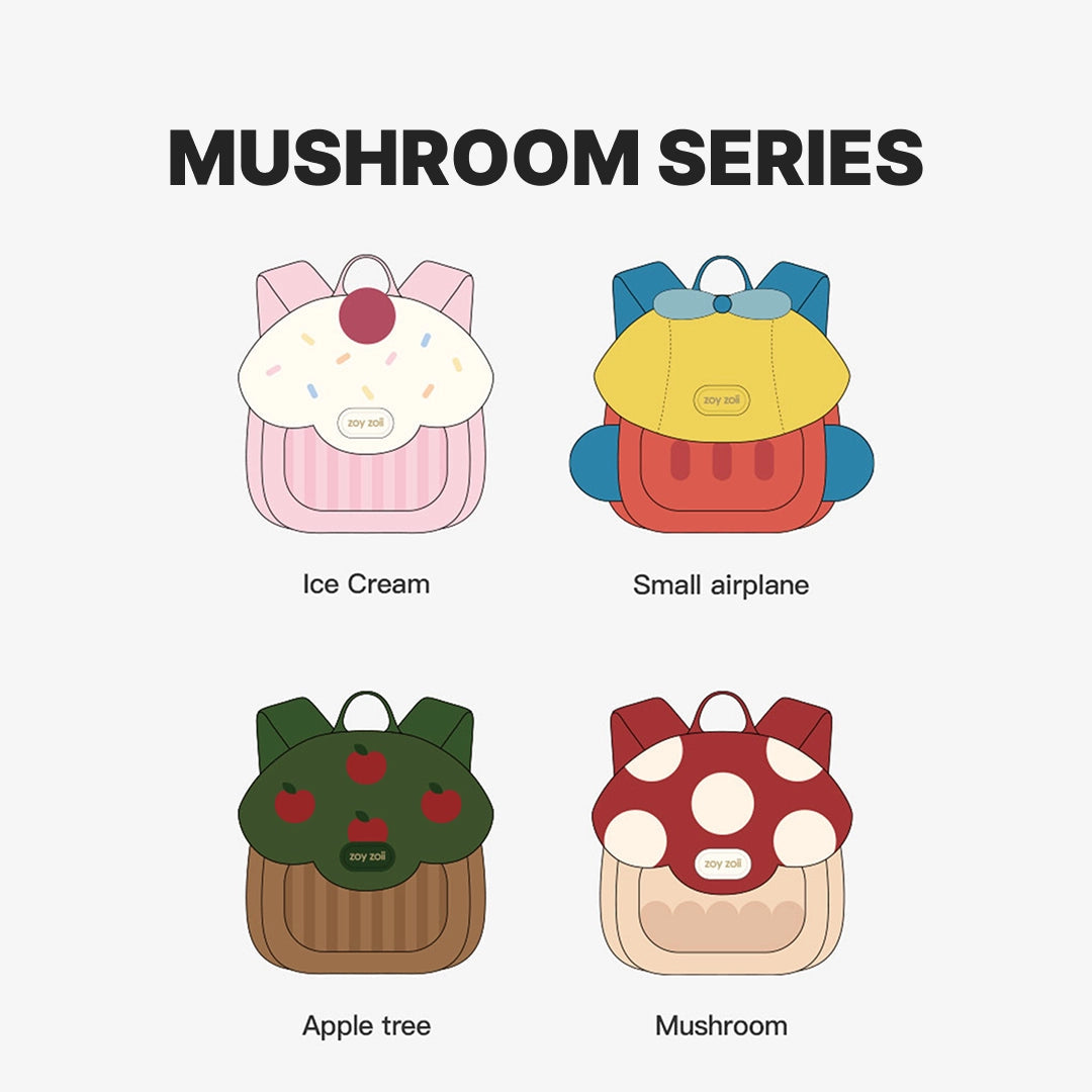 Zoyzoii – Mushroom Kids Backpack: Apple Tree